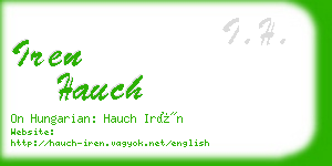 iren hauch business card